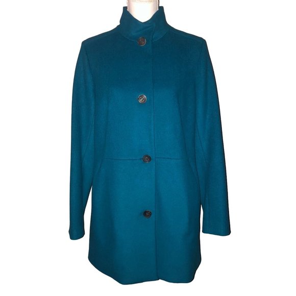 J Jill Coat Womens S NEW Peacock 045231 Lined - Picture 3 of 16